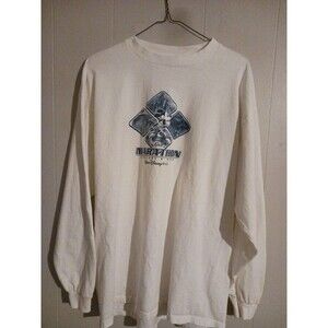 Vintage Walt Disney World Women's Long Sleeve 2002 Marathon/Mickey Tee Size XL